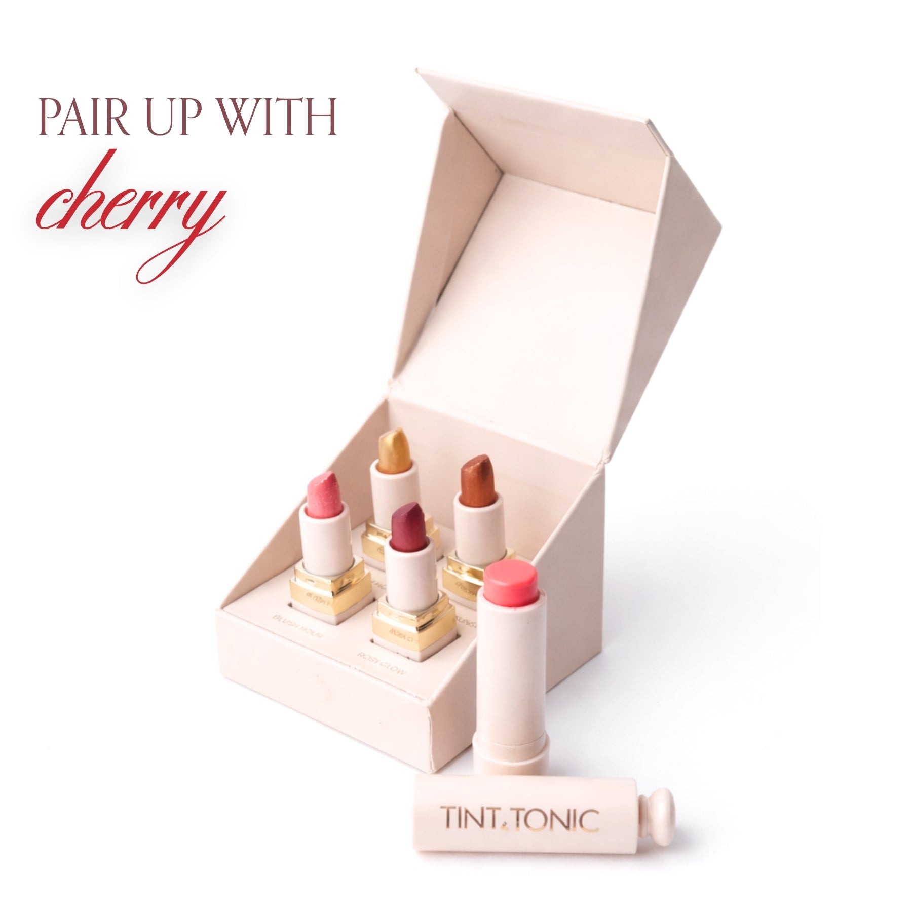Combo 4: Metalizing Bullet Lipstick (Mini) – Pack of Four + Lip Balm