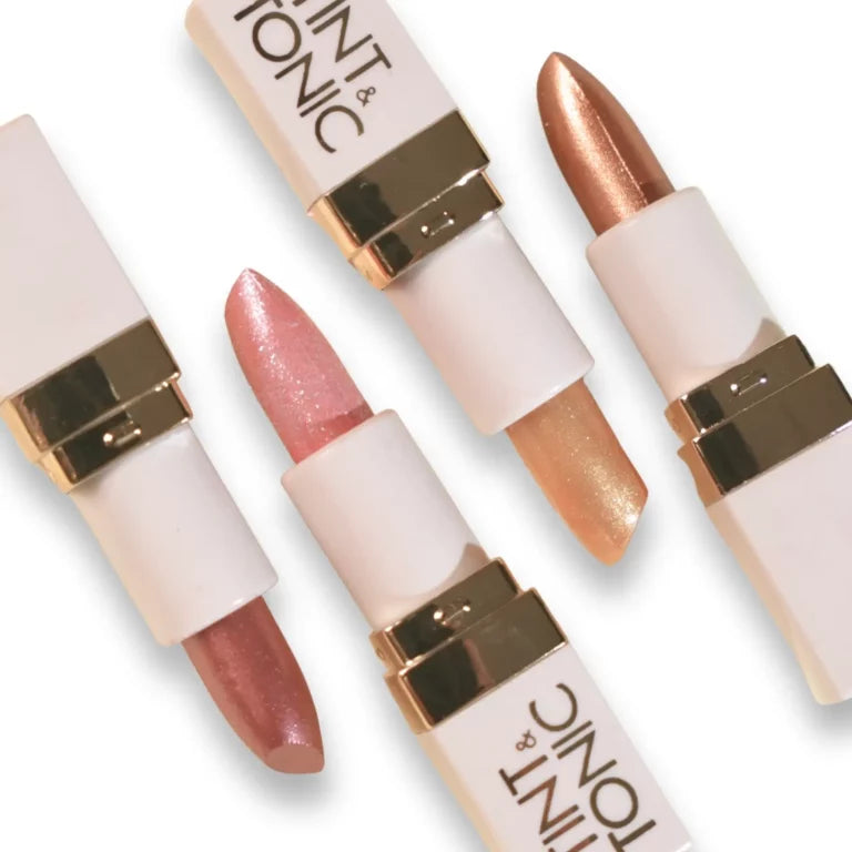 Combo 4: Metalizing Bullet Lipstick (Mini) – Pack of Four + Lip Balm