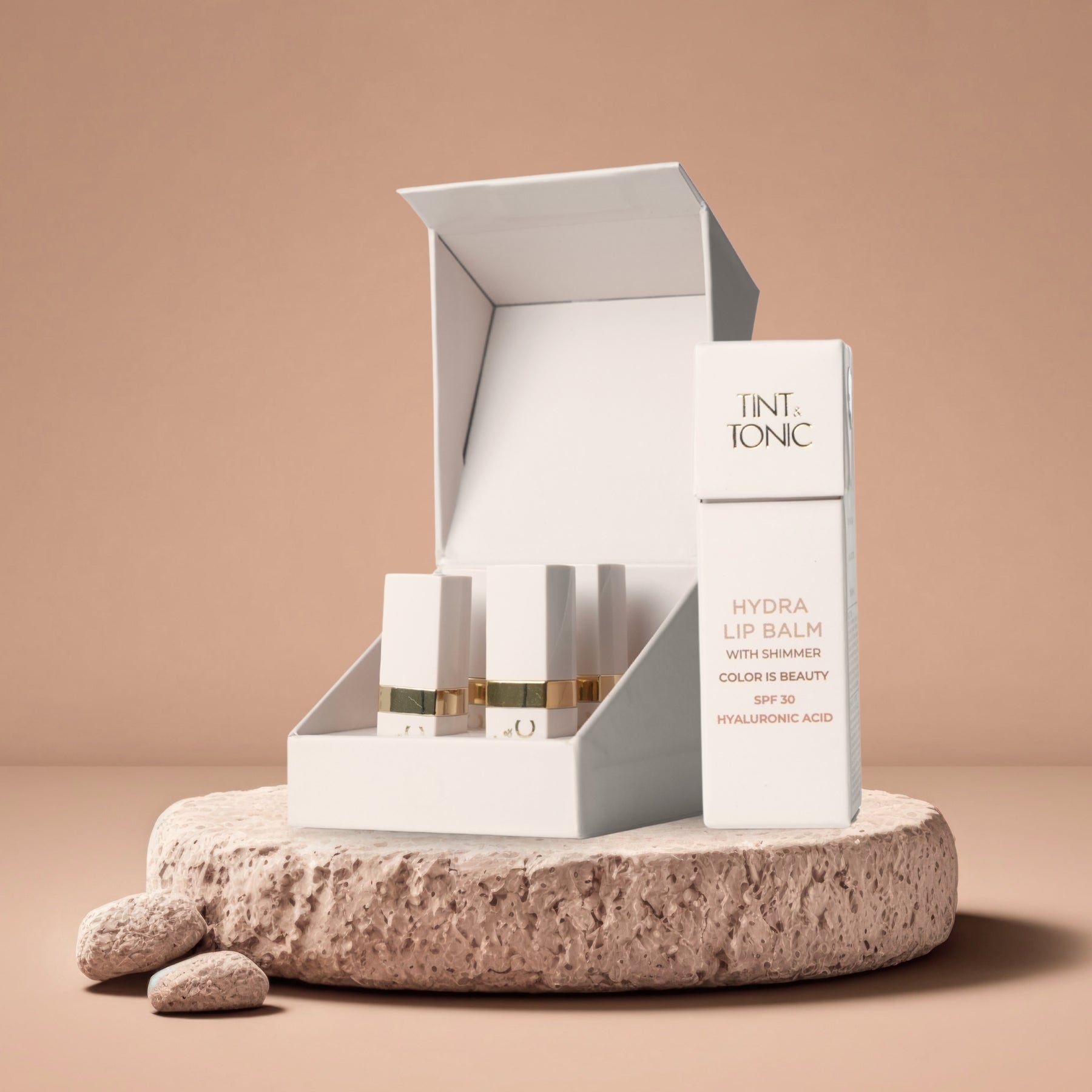 Combo 4: Metalizing Bullet Lipstick (Mini) – Pack of Four + Lip Balm